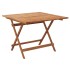 Mesa de jardín plegable madera maciza de acacia 90x90x75