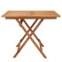 Mesa de jardín plegable madera maciza de acacia 90x90x75