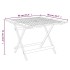 Mesa de jardín plegable madera maciza de acacia 90x90x75