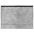 Mueble zapatero madera de ingeniería gris hormigón 80x21x57