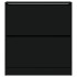 Zapatero de madera de ingeniería negro 80x21x87,5