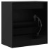 Zapatero de madera de ingeniería negro 60x34x63,5