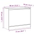 Zapatero de madera de ingeniería gris Sonoma 80x34x63