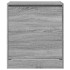 Zapatero de madera de ingeniería gris Sonoma 60x42x69