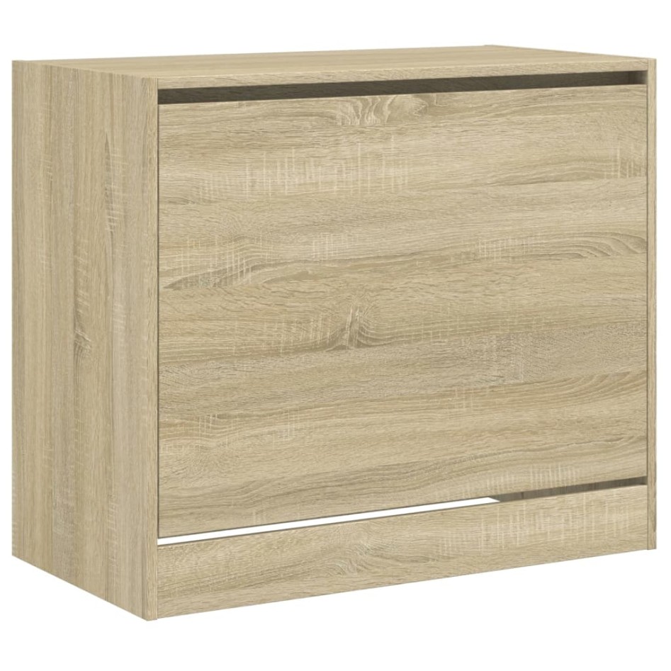 Zapatero de madera de ingeniería roble Sonoma 80x42x69