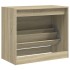 Zapatero de madera de ingeniería roble Sonoma 80x42x69