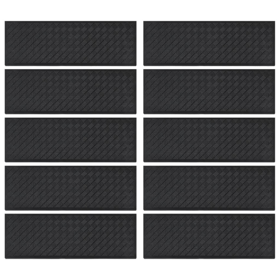 Alfombrillas de escalera de goma 10 uds goma 25x75