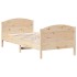 Estructura de cama sin colchón madera maciza pino 75x190