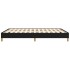 Estructura de cama de tela negro 140x190