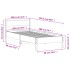 Cama sin colchón madera maciza de pino marrón cera 100x200