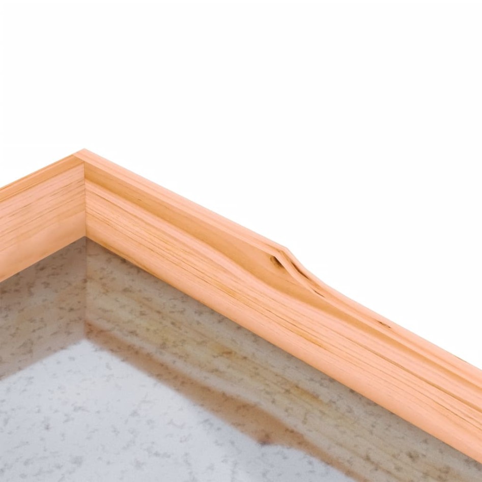 Mesa para plantas con estantes madera abeto marrón