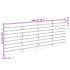 Cabecero de cama de pared madera maciza de pino 166x3x63