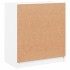 Armario auxiliar con puertas de vidrio blanco 68x37x75,5