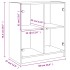 Armario auxiliar con puertas de vidrio blanco 68x37x75,5