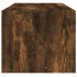 Mesa de centro con puertas de vidrio roble ahumado 102x50x42