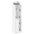 Aparador con puerta de vidrio blanco 35x37x142
