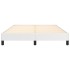 Estructura de cama de cuero sintético blanco 140x190