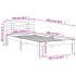 Cama sin colchón madera maciza de pino marrón cera 100x200
