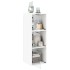 Mueble de pared con puertas de vidrio blanco 35x37x100