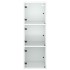 Mueble de pared con puertas de vidrio blanco 35x37x100