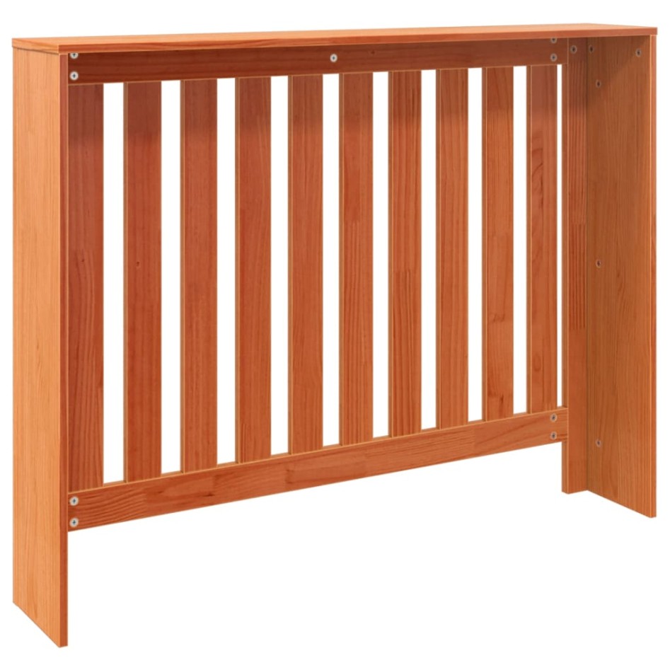 Cubierta radiador madera maciza pino marrón cera 108,5x19x84