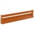 Estantes zapatos pared 2 uds madera pino marrón 110x8,5x23,5