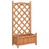 Jardinera con enrejado de madera maciza de abeto