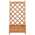 Jardinera con enrejado de madera maciza de abeto