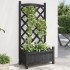 Jardinera con enrejado madera maciza de abeto
