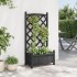 Jardinera con enrejado madera maciza de abeto