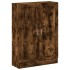 Armario libros madera de ingeniería roble humo 82,5x30,5x115