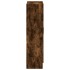 Armario libros madera de ingeniería roble humo 82,5x30,5x115
