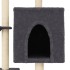 Rascador para gatos con postes de sisal gris oscuro 117