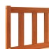 Estructura de cama sin colchón madera maciza marrón 135x190