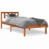 Estructura de cama sin colchón madera de pino marrón 90x200