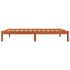 Estructura de cama sin colchón madera maciza marrón 75x190