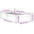 Estructura de cama sin colchón madera maciza marrón 75x190