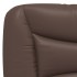 Cabecero de cama acolchado cuero sintético marrón 180