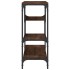 Mesa consola madera de ingeniería marrón roble 100x30x75