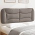 Cabecero de cama acolchado tela gris taupé 120