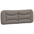 Cabecero de cama acolchado tela gris taupé 120