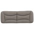 Cabecero de cama acolchado tela gris taupé 120