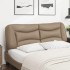 Cabecero de cama acolchado cuero sintético capuchino 160