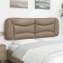 Cabecero de cama acolchado cuero sintético capuchino 160