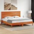 Cabecero de cama madera maciza de pino marrón cera 180