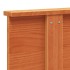 Cabecero de cama madera maciza de pino marrón cera 180