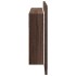 Armario espejo de baño LED acrílico marrón roble 90x12x45