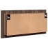 Armario espejo de baño LED acrílico marrón roble 90x12x45