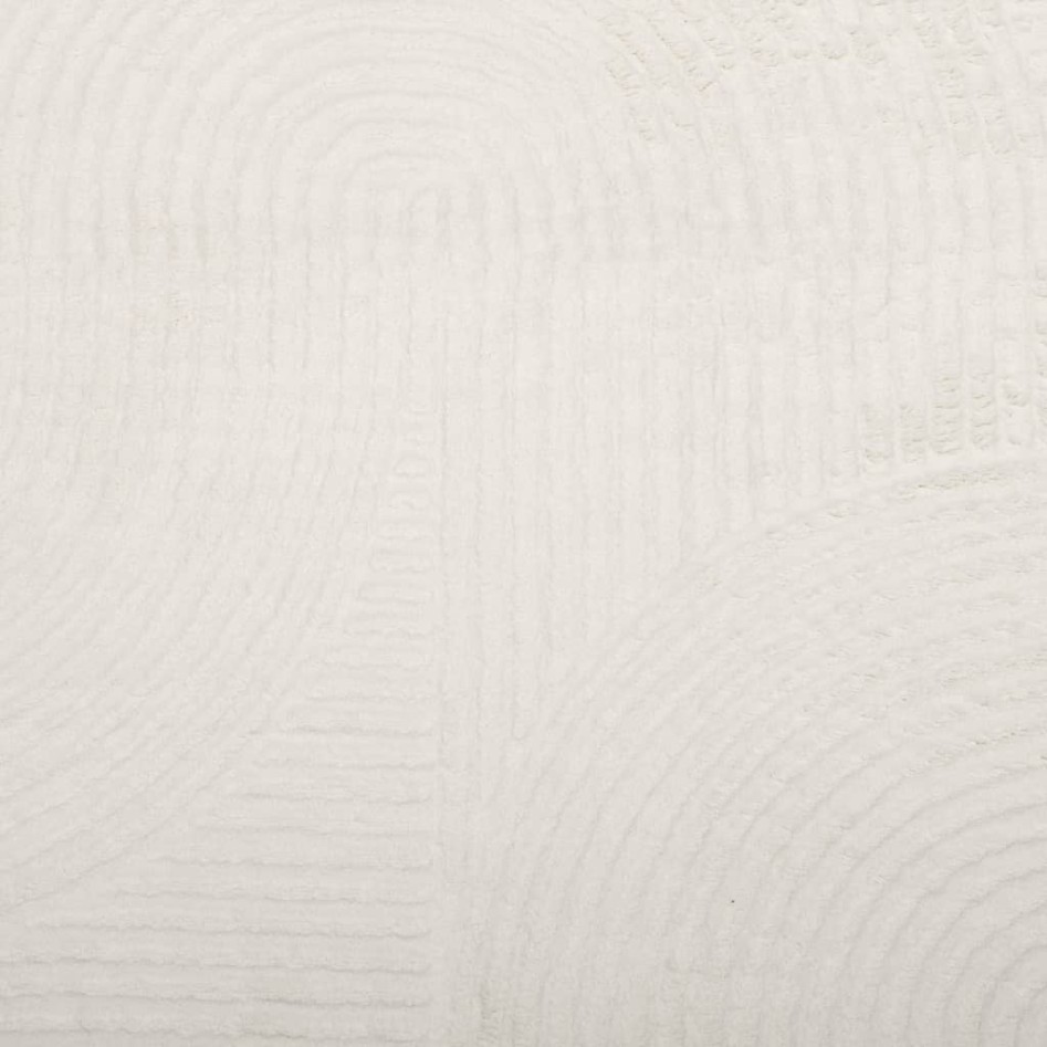 Alfombra de pelo corto look escandinavo IZA crema 100x200