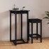 Mesa alta de bar madera maciza de pino negro 60x60x110